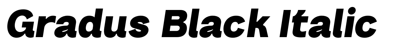 Gradus Black Italic